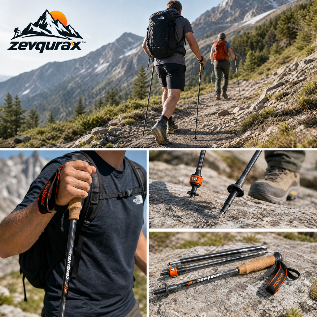 𝒛𝒆𝒗𝒒𝒖𝒓𝒂𝒙™ TrailPro Trekking Poles — view 2