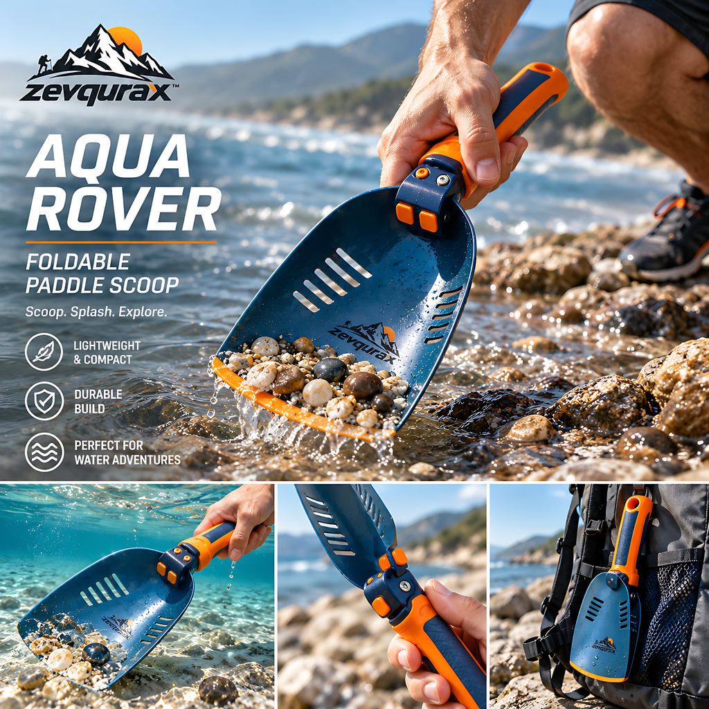 𝒛𝒆𝒗𝒒𝒖𝒓𝒂𝒙™ Aqua Rover Foldable Paddle Scoop — view 3