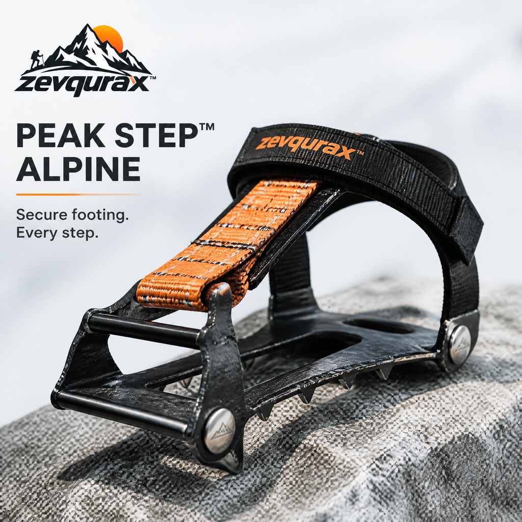 𝒛𝒆𝒗𝒒𝒖𝒓𝒂𝒙™ Peak Step Alpine Traction Cleat — view 1
