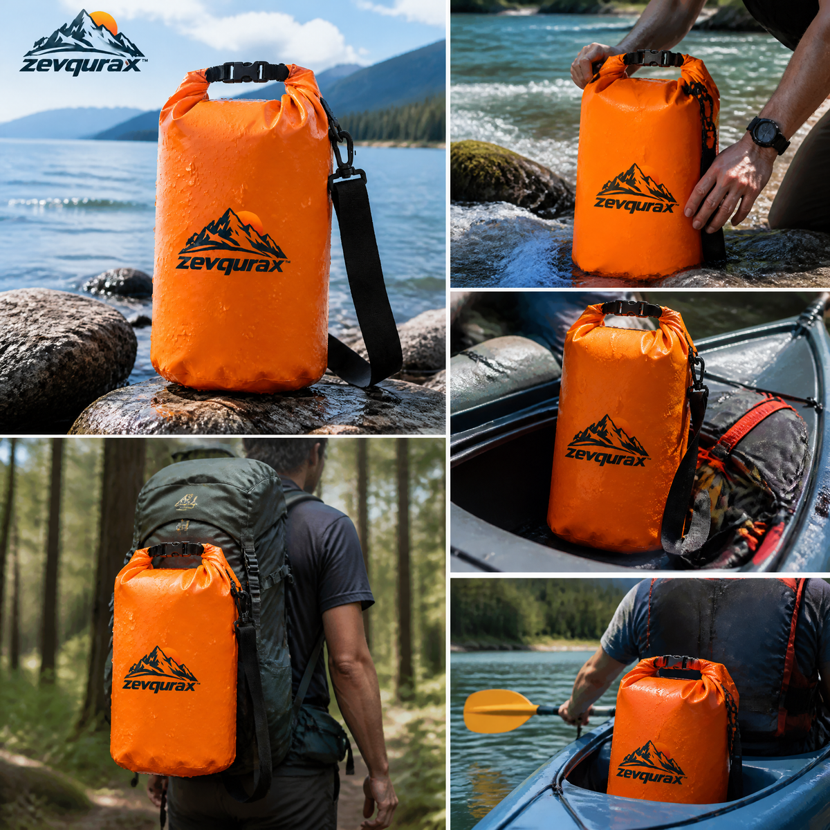 𝒛𝒆𝒗𝒒𝒖𝒓𝒂𝒙™ Waterproof Dry Bag — view 2