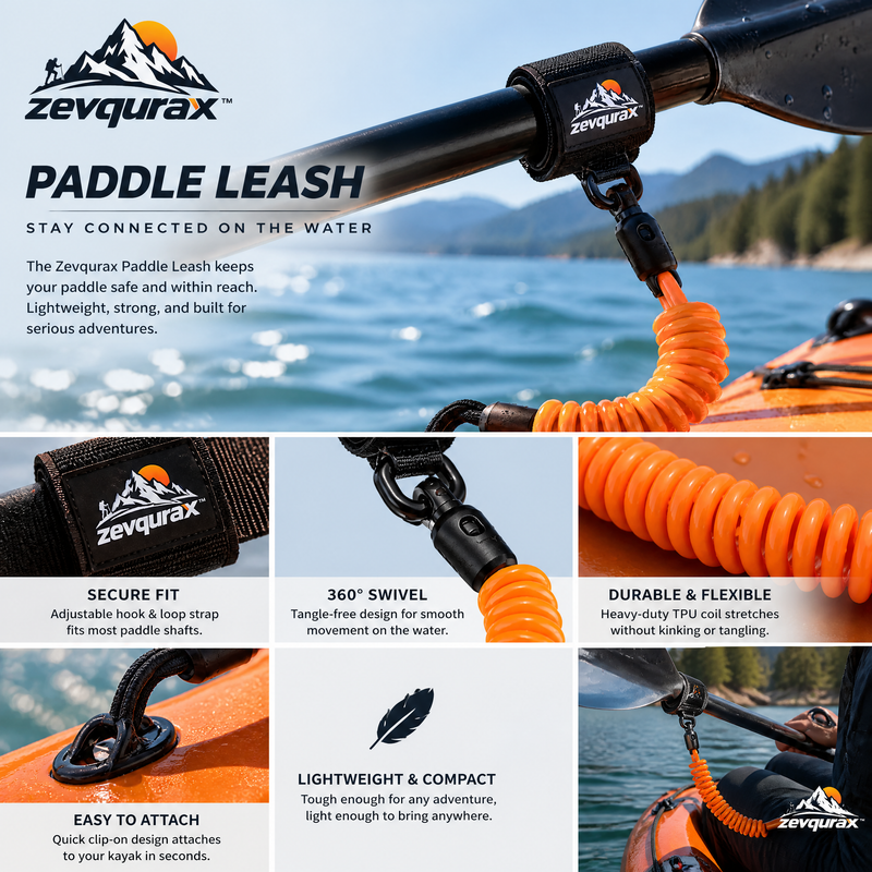 𝒛𝒆𝒗𝒒𝒖𝒓𝒂𝒙™ Floating Paddle Leash