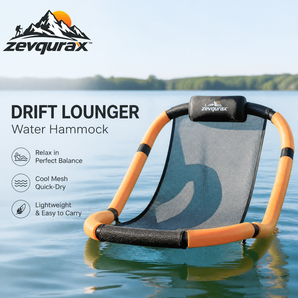 𝒛𝒆𝒗𝒒𝒖𝒓𝒂𝒙™ Drift Lounger Water Hammock — view 1