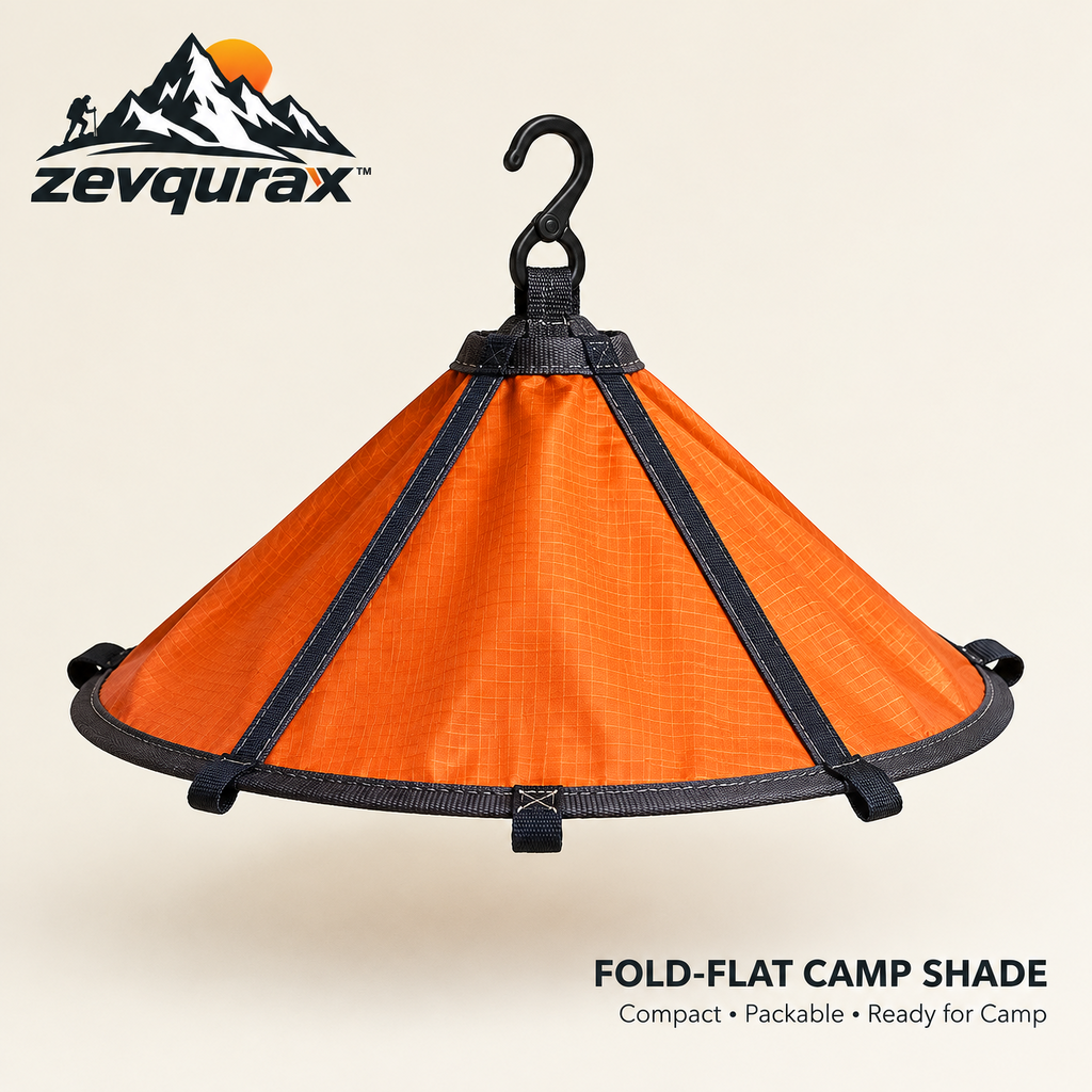 𝒛𝒆𝒗𝒒𝒖𝒓𝒂𝒙™ Fold-Flat Camp Shade — view 1