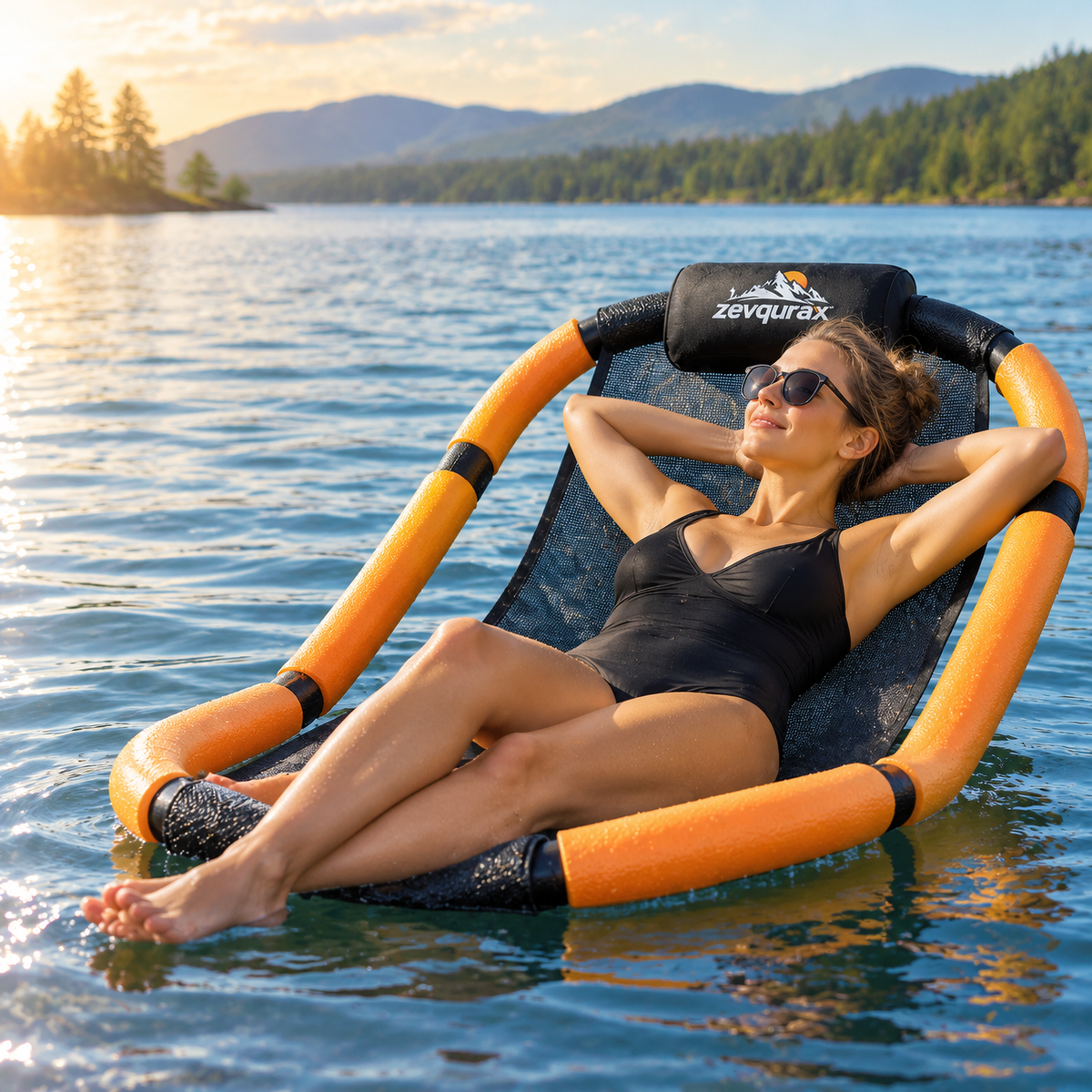 𝒛𝒆𝒗𝒒𝒖𝒓𝒂𝒙™ Drift Lounger Water Hammock — view 3